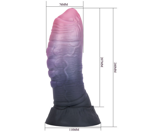 Фаллоимитатор-гигант на присоске Dreadful Fiend - 24 см.