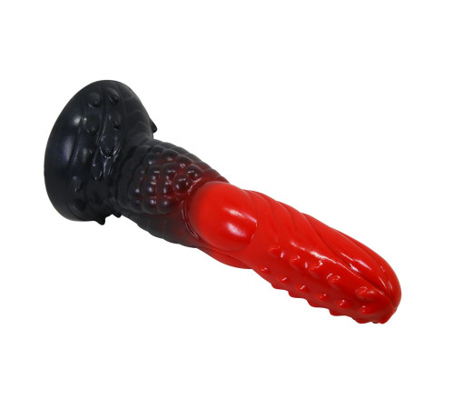 Силиконовый фантазийный фаллоимитатор Fire Dragon - 24,5 см.