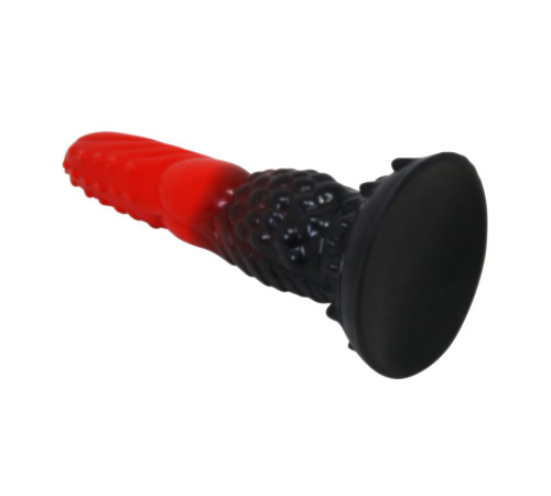 Силиконовый фантазийный фаллоимитатор Fire Dragon - 24,5 см.