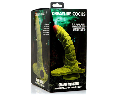 Заказать Фантазийный фаллоимитатор Swamp Monster Green Scaly Silicone Dildo - 23,9 см. Заказать Фантазийный фаллоимитатор Swamp Monster Green Scaly Silicone Dildo - 23,9 см.