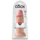 Заказать Телесный фаллоимитатор King Cock 10  Chubby - 25 см.