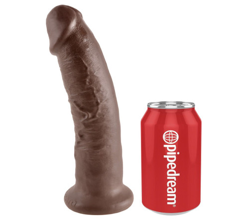 Коричневый фаллоимитатор 9  Cock - 22,9 см.