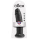 Чёрный фаллос-гигант 10 Cock - 25,4 см.