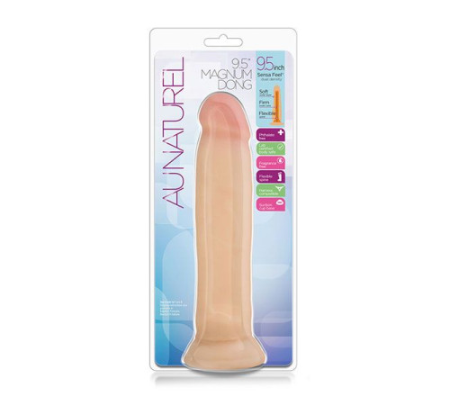 Телесный фаллоимитатор 9.5 Inch Sensa Feel Magnum Dong - 24,1 см.