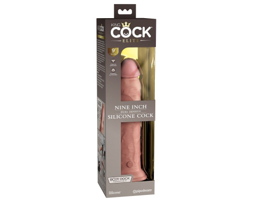 Заказать Телесный фаллоимитатор 9  Silicone Dual Density Cock - 25,4 см.