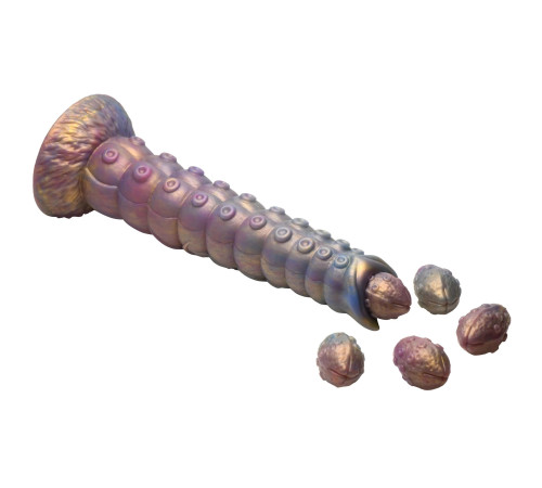 Фантазийный фаллоимитатор Deep Invader Tentacle Ovipositor Silicone Dildo with Eggs - 22,9 см. Фантазийный фаллоимитатор Deep Invader Tentacle Ovipositor Silicone Dildo with Eggs - 22,9 см.