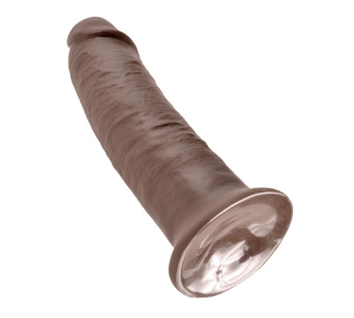 Коричневый фаллос-гигант 10  Cock - 25,4 см.
