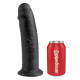 Чёрный фаллос-гигант 10 Cock - 25,4 см.