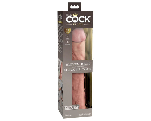 Заказать Телесный фаллоимитатор-реалистик King Cock Ellite Dual Density - 28 см. Заказать Телесный фаллоимитатор-реалистик King Cock Ellite Dual Density - 28 см.