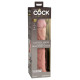 Заказать Телесный фаллоимитатор-реалистик King Cock Ellite Dual Density - 28 см.