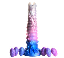 Фантазийный фаллоимитатор Tenta-Queen Ovipositor Silicone Dildo with Eggs - 29,2 см.