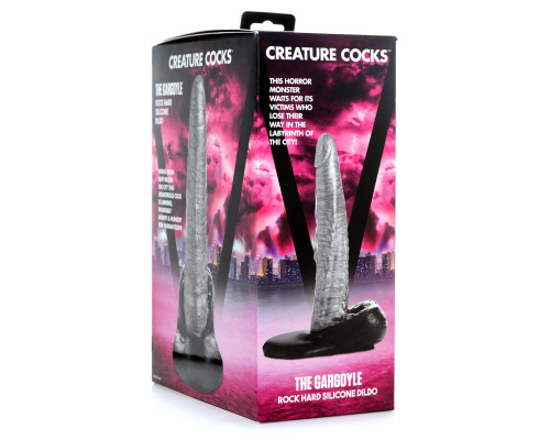 Заказать Серый фантазийный фаллоимитатор The Gargoyle Rock Hard Silicone Dildo - 23,6 см. Заказать Серый фантазийный фаллоимитатор The Gargoyle Rock Hard Silicone Dildo - 23,6 см.