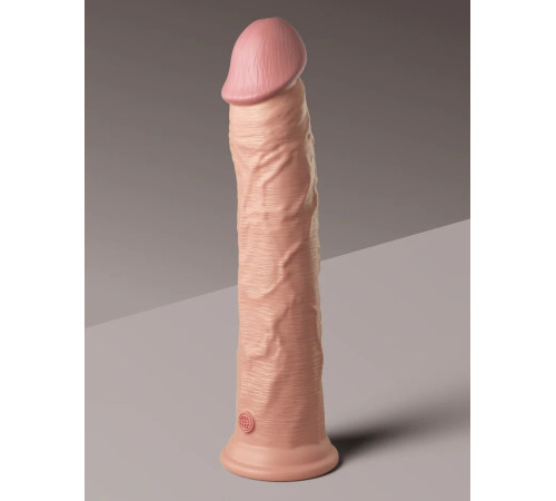Телесный фаллоимитатор-реалистик King Cock Ellite Dual Density - 28 см. Телесный фаллоимитатор-реалистик King Cock Ellite Dual Density - 28 см.