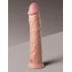Заказать Телесный фаллоимитатор-реалистик King Cock Ellite Dual Density - 28 см.