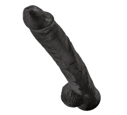 Чёрный фаллоимитатор-гигант 14 Cock with Balls - 37,5 см. Чёрный фаллоимитатор-гигант 14 Cock with Balls - 37,5 см.