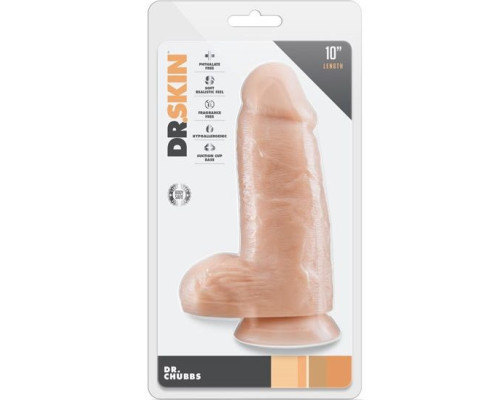 Заказать Телесный фаллоимитатор с мошонкой Dr. Chubbs - 25,4 см. Заказать Телесный фаллоимитатор с мошонкой Dr. Chubbs - 25,4 см.