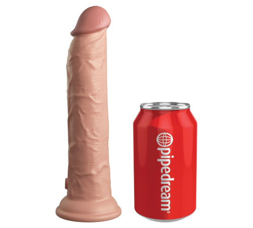 Телесный фаллоимитатор 9  Silicone Dual Density Cock - 25,4 см.
