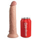 Заказать Телесный фаллоимитатор 9  Silicone Dual Density Cock - 25,4 см.
