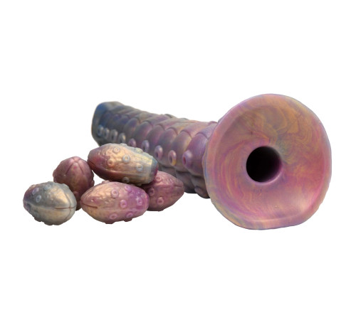 Фантазийный фаллоимитатор Deep Invader Tentacle Ovipositor Silicone Dildo with Eggs - 22,9 см. Фантазийный фаллоимитатор Deep Invader Tentacle Ovipositor Silicone Dildo with Eggs - 22,9 см.