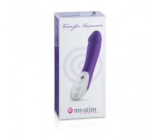 Фиолетовый вибратор Mystim Terrific Truman - 27 см.
