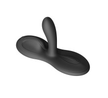 Черная виброподушка с функцией нагрева Flora