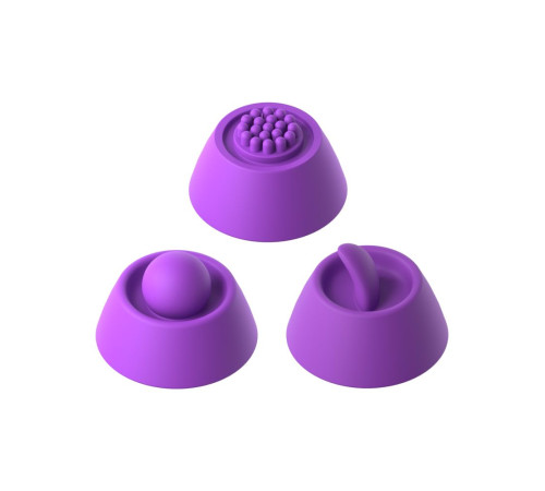 Фиолетовый вибратор с тройной стимуляцией Intimotion Pulse Pro - 24 см.