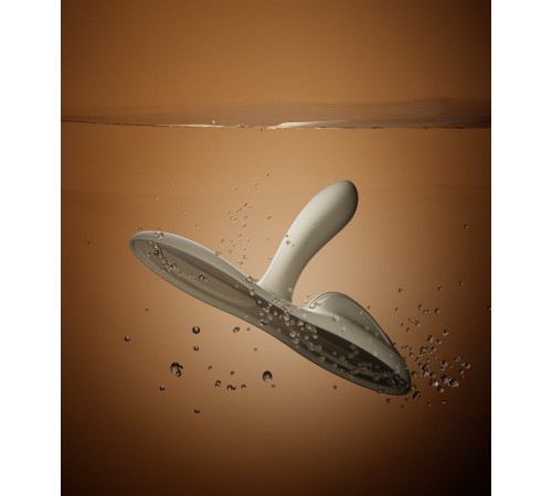 Белая виброподушка с функцией нагрева Flora