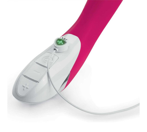 Ярко-розовый вибратор Mystim Bon Aparte - 25 см.