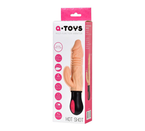Реалистичный вибратор A-Toys с функцией Up-Down - 24,2 см. Реалистичный вибратор A-Toys с функцией Up-Down - 24,2 см.