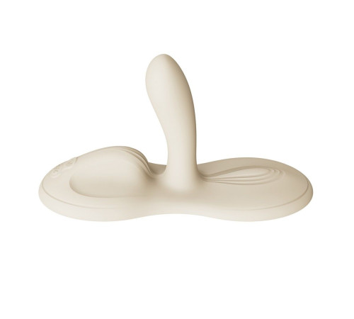 Белая виброподушка с функцией нагрева Flora