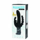 Заказать Черный перезаряжаемый вибратор Triple Curve Rechargeable Rabbit Vibrator - 25,4 см.