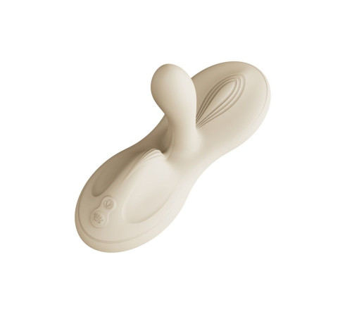 Белая виброподушка с функцией нагрева Flora