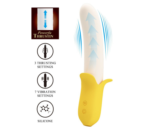 Силиконовый вибратор Banana Geek - 19,5 см. Силиконовый вибратор Banana Geek - 19,5 см.