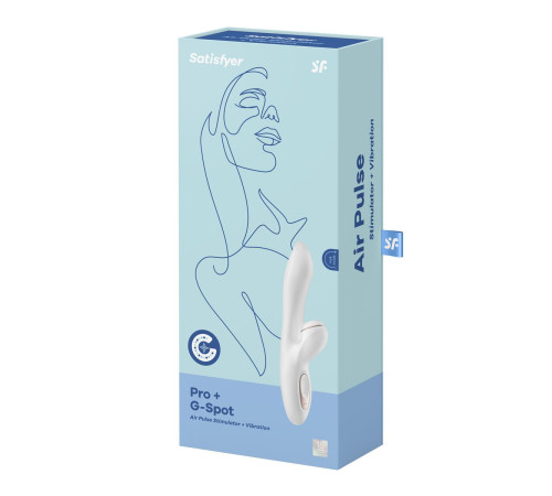 Вибромассажер с вакуумно-волновой клиторальной стимуляцией Satisfyer Pro + G-Spot - 22 см. Вибромассажер с вакуумно-волновой клиторальной стимуляцией Satisfyer Pro + G-Spot - 22 см.