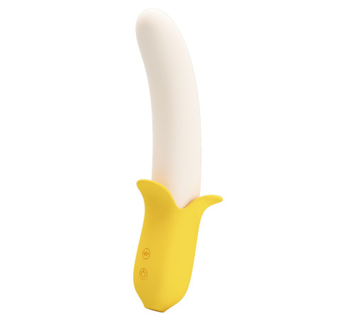 Силиконовый вибратор Banana Geek - 19,5 см. Силиконовый вибратор Banana Geek - 19,5 см.