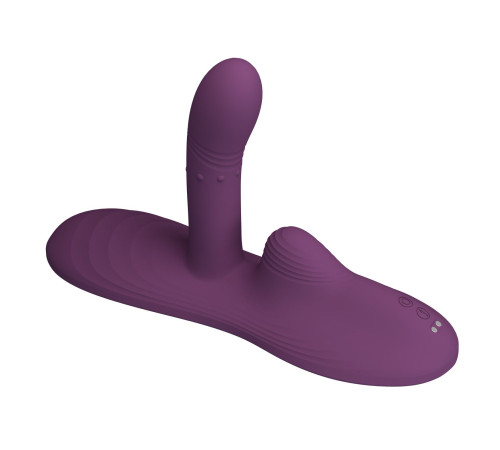 Фиолетовая виброподушка Luka с пультом ДУ