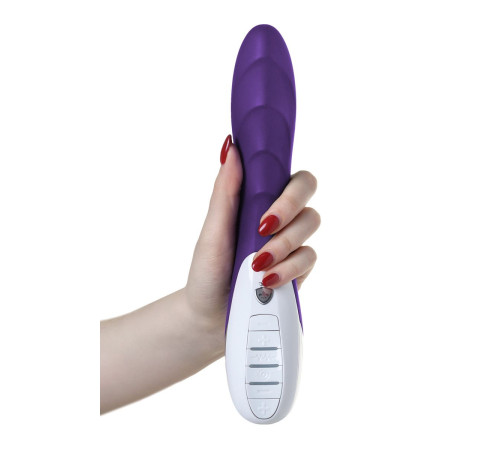 Фиолетовый вибратор Mystim Sassy Simon - 27 см.