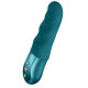 Зеленый вибратор-пульсатор Stronic Petite - 17 см.
