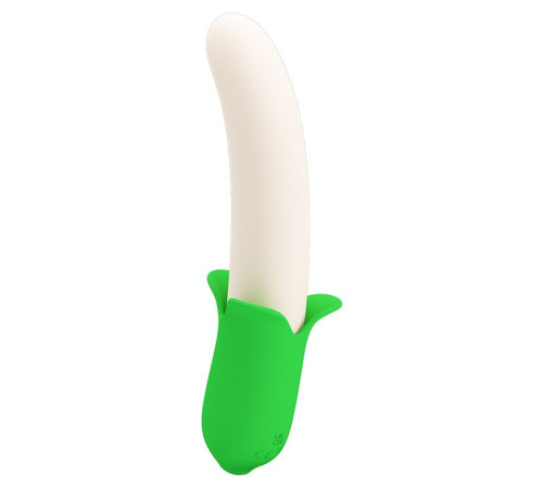 Силиконовый вибратор Banana Knight - 19,5 см.