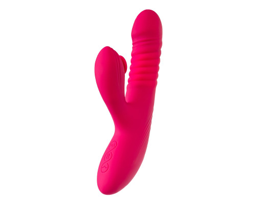 Розовый виброкролик Seri с функцией Up Down - 22 см. Розовый виброкролик Seri с функцией Up Down - 22 см.