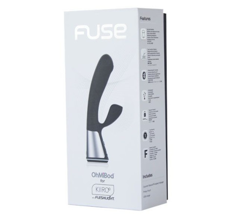 Чёрный интерактивный вибратор Kiiroo Ohmibod Fuse - 18 см. Чёрный интерактивный вибратор Kiiroo Ohmibod Fuse - 18 см.