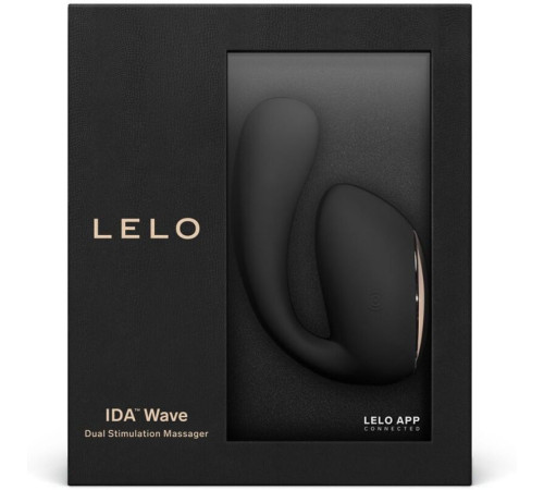 Черный вибратор с управлением через приложение Lelo Ida Wave