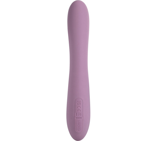 Сиреневый интерактивный вибратор-кролик Trysta Neo с шариком для зоны G - 18,4 см.
