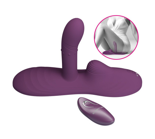 Фиолетовая виброподушка Luka с пультом ДУ