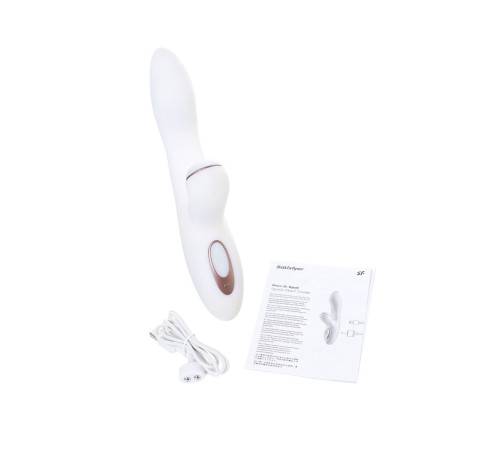 Вибромассажер с вакуумно-волновой клиторальной стимуляцией Satisfyer Pro + G-Spot - 22 см. Вибромассажер с вакуумно-волновой клиторальной стимуляцией Satisfyer Pro + G-Spot - 22 см.