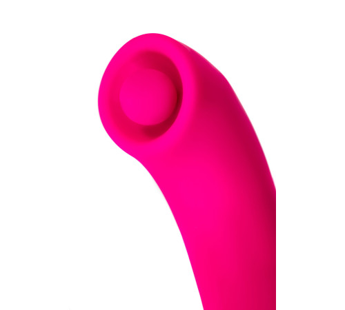 Розовый вибратор-кролик со стимулирующим шариком Rolli - 22 см.