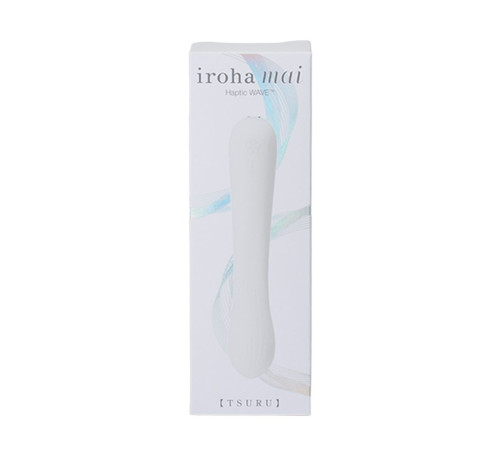 Белый вибратор Iroha Mai Tsuru - 17,4 см. Белый вибратор Iroha Mai Tsuru - 17,4 см.