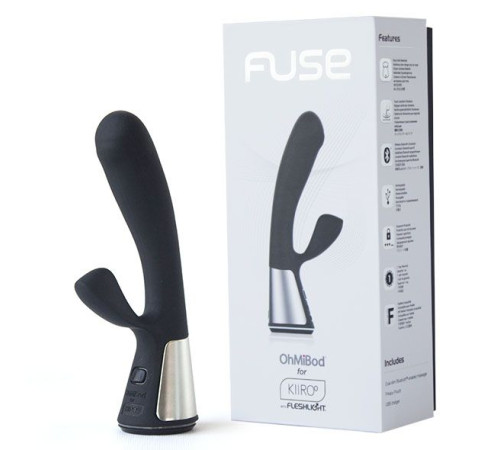 Чёрный интерактивный вибратор Kiiroo Ohmibod Fuse - 18 см. Чёрный интерактивный вибратор Kiiroo Ohmibod Fuse - 18 см.
