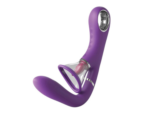 Заказать Сиреневый вибростимулятор с помпой и имитатором языка Her Ultimate Pleasure Pro Заказать Сиреневый вибростимулятор с помпой и имитатором языка Her Ultimate Pleasure Pro