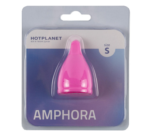 Розовая менструальная чаша Amphora S